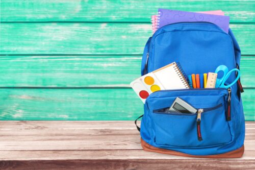 child's school backpack