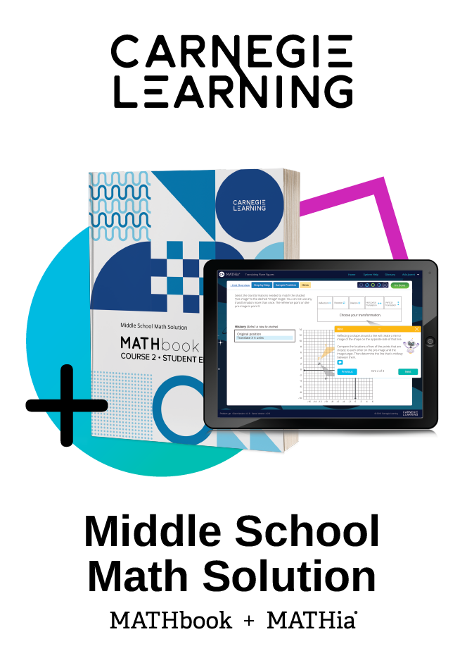 Carnegie Learning Middle School Math Solution cover image